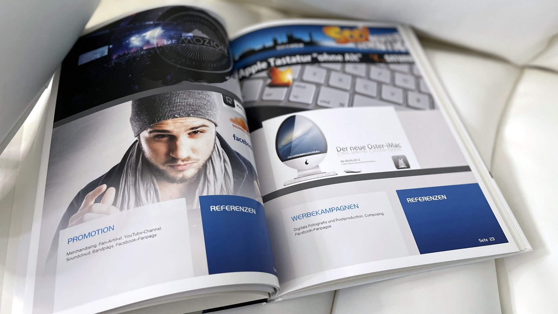 Pressemappe offen